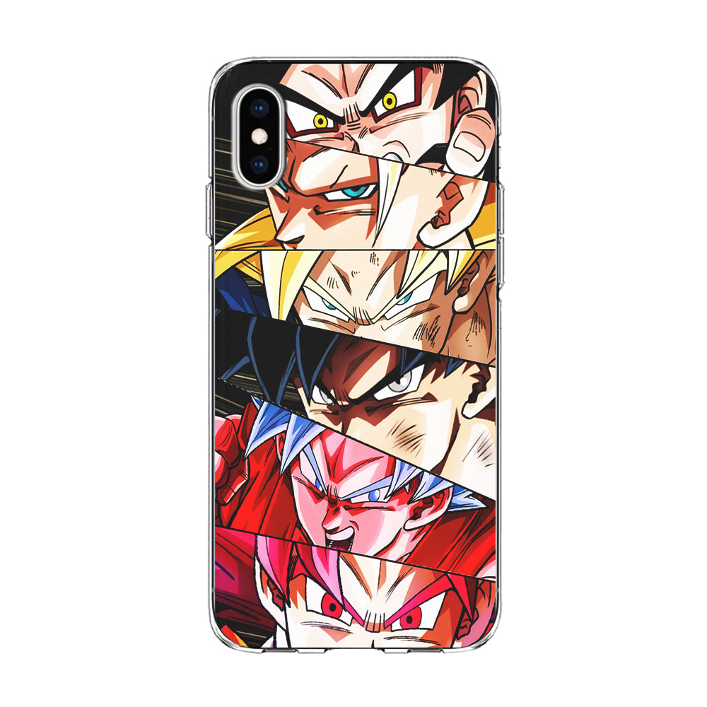 Goku's Eyes Collection Dragon Ball iPhone Xs Max Case-Phone Case-Clear Soft Case-Altracase