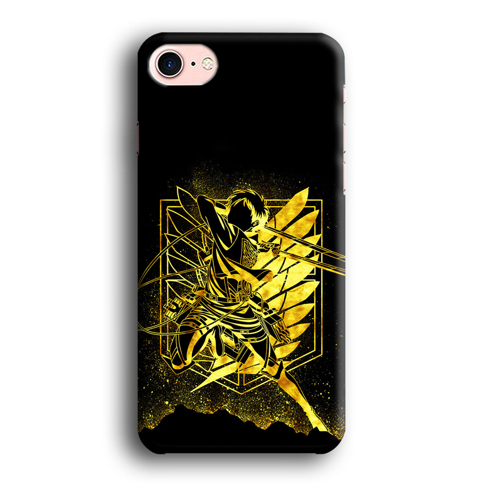 Golden Eren Attack On Titan iPhone SE 3 2022 Case