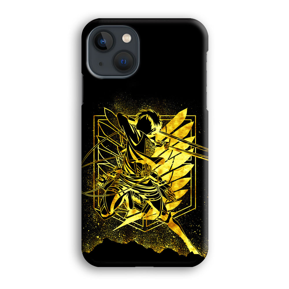 Golden Eren Attack On Titan iPhone 13 Mini Case