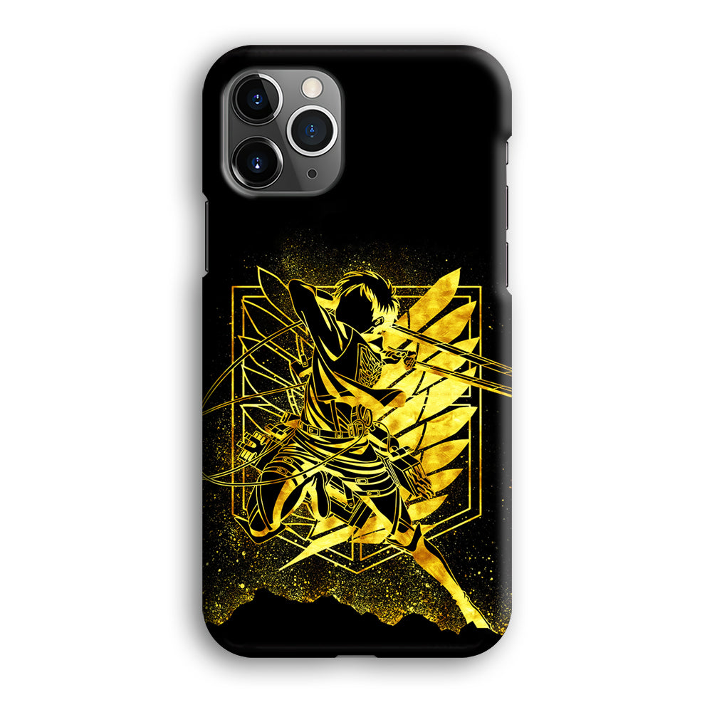 Golden Eren Attack On Titan iPhone 12 Pro Case