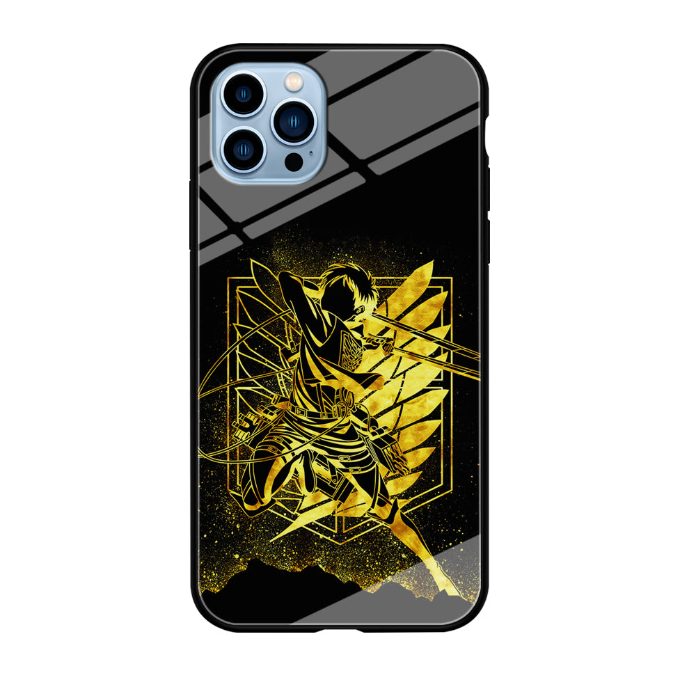 Golden Eren Attack On Titan iPhone 12 Pro Max Case