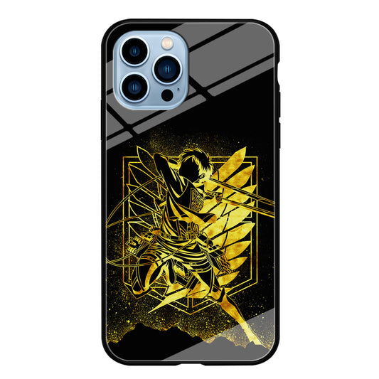 Golden Eren Attack On Titan iPhone 14 Pro Case