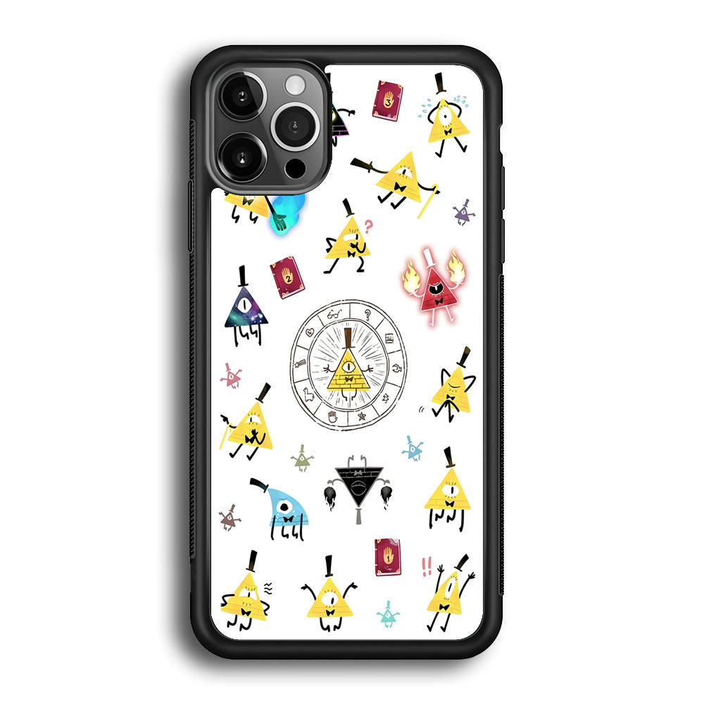 Gravity Falls Bill Cipher Doodle iPhone 12 Pro Case