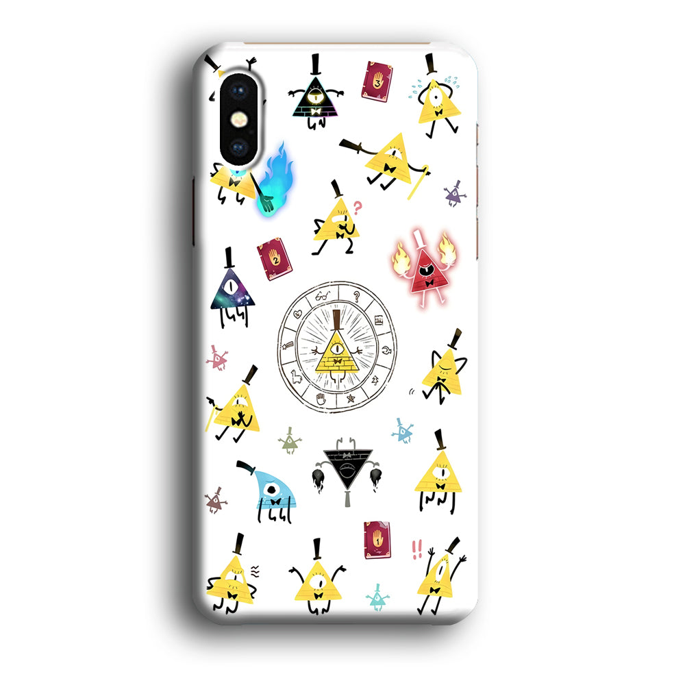 Gravity Falls Bill Cipher Doodle iPhone X Case