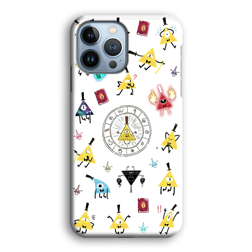 Gravity Falls Bill Cipher Doodle iPhone 14 Pro Max Case