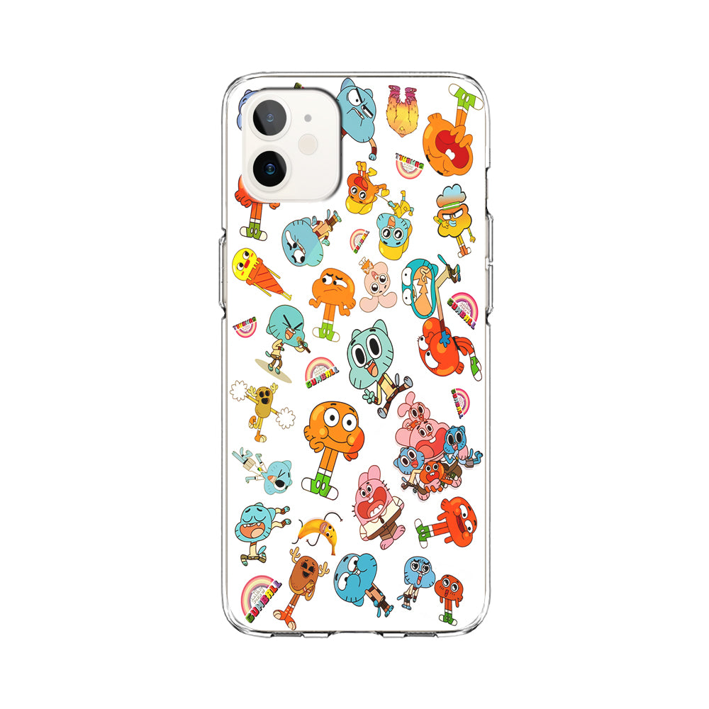 Gumball Doodle iPhone 12 Case-Phone Case-Clear Soft Case-Altracase