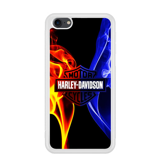 Harley Blue Red Fire iPod Touch 6 Case