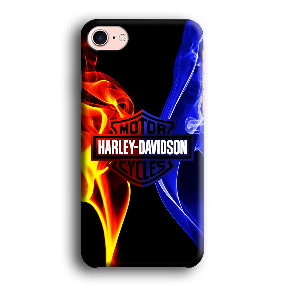 Harley Blue Red Fire iPhone SE 2020 Case