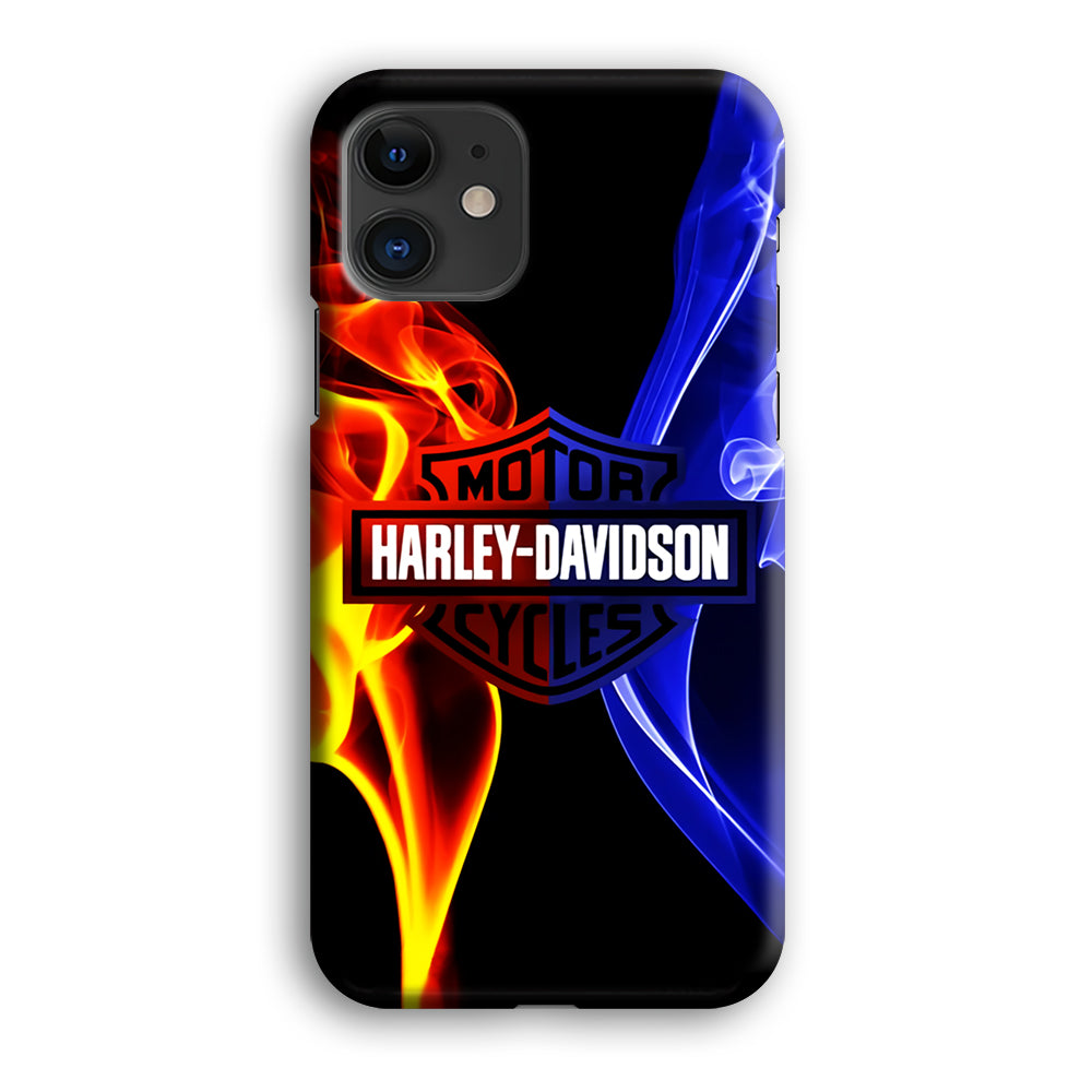 Harley Blue Red Fire iPhone 12 Mini Case