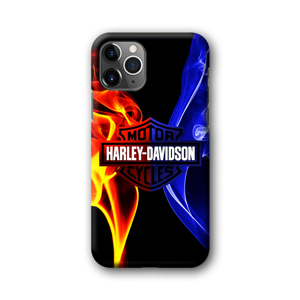 Harley Blue Red Fire iPhone 11 Pro Max Case