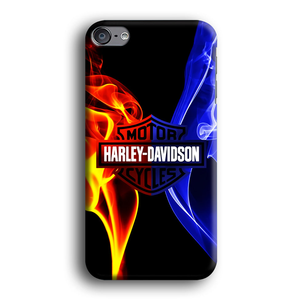 Harley Blue Red Fire iPod Touch 6 Case