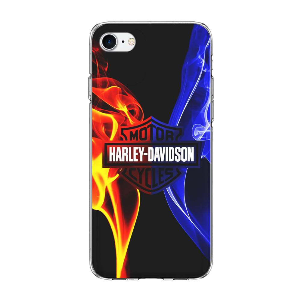 Harley Blue Red Fire iPhone 7 Case