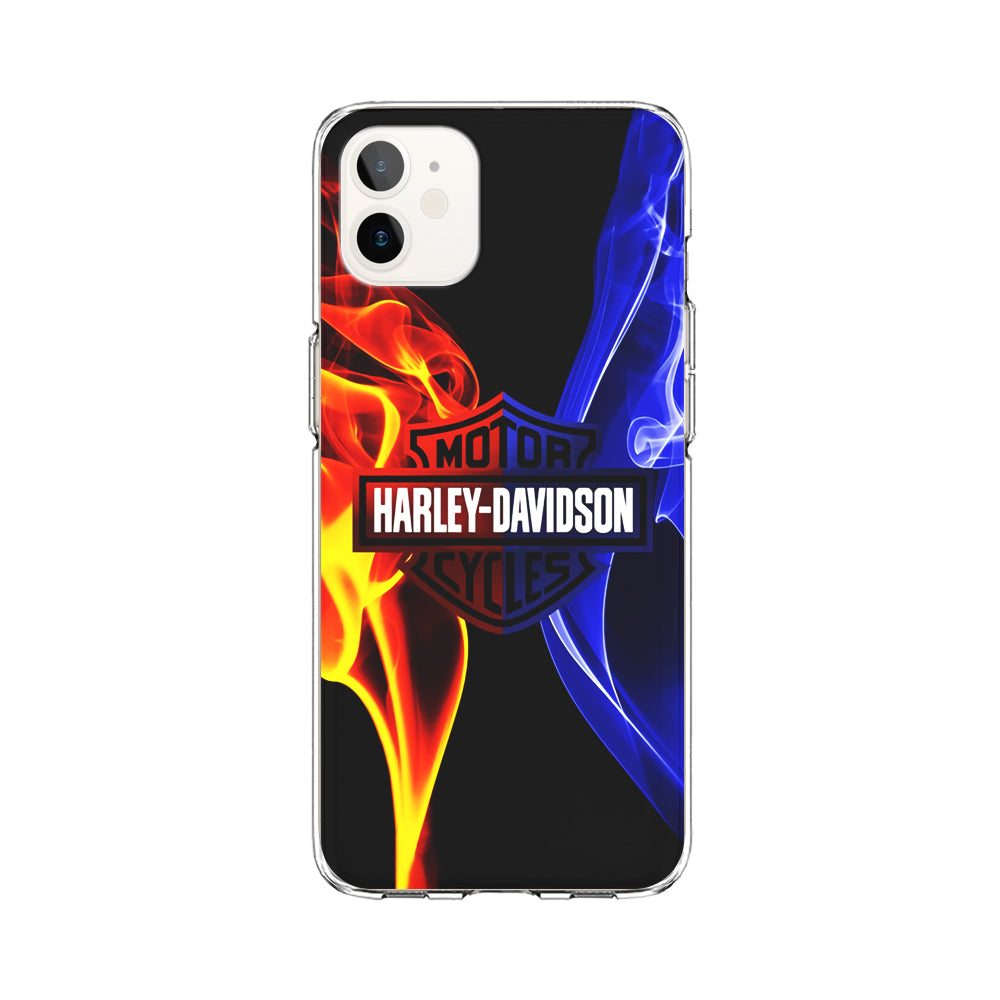 Harley Blue Red Fire iPhone 12 Mini Case