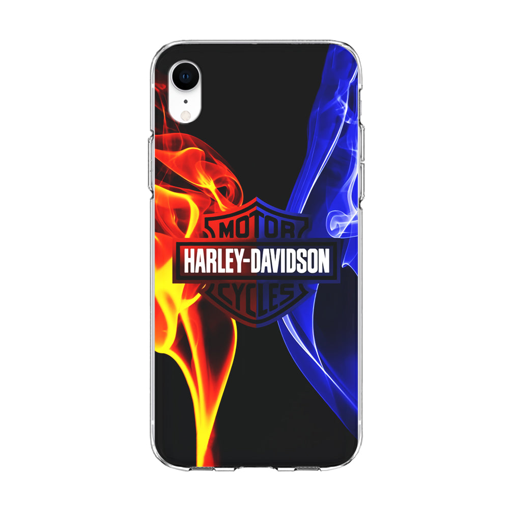 Harley Blue Red Fire iPhone XR Case