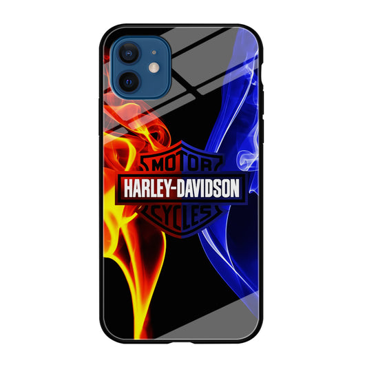 Harley Blue Red Fire iPhone 12 Mini Case