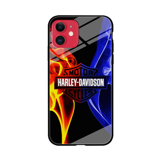 Harley Blue Red Fire iPhone 11 Case