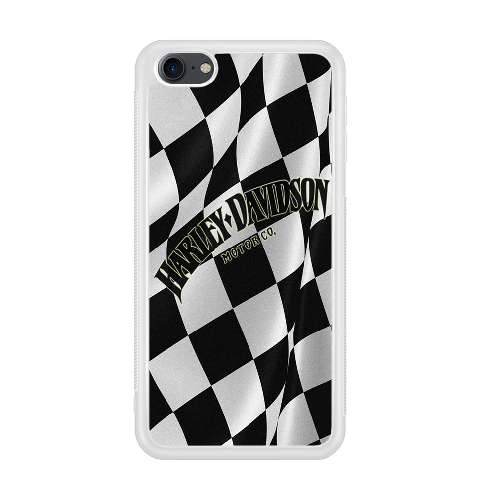 Harley Davidson Black White Flag iPod Touch 6 Case