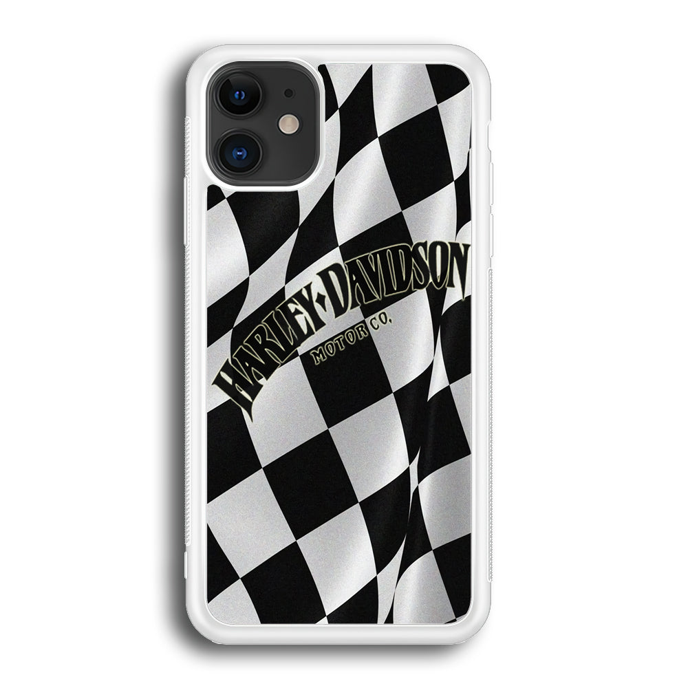 Harley Davidson Black White Flag iPhone 12 Mini Case