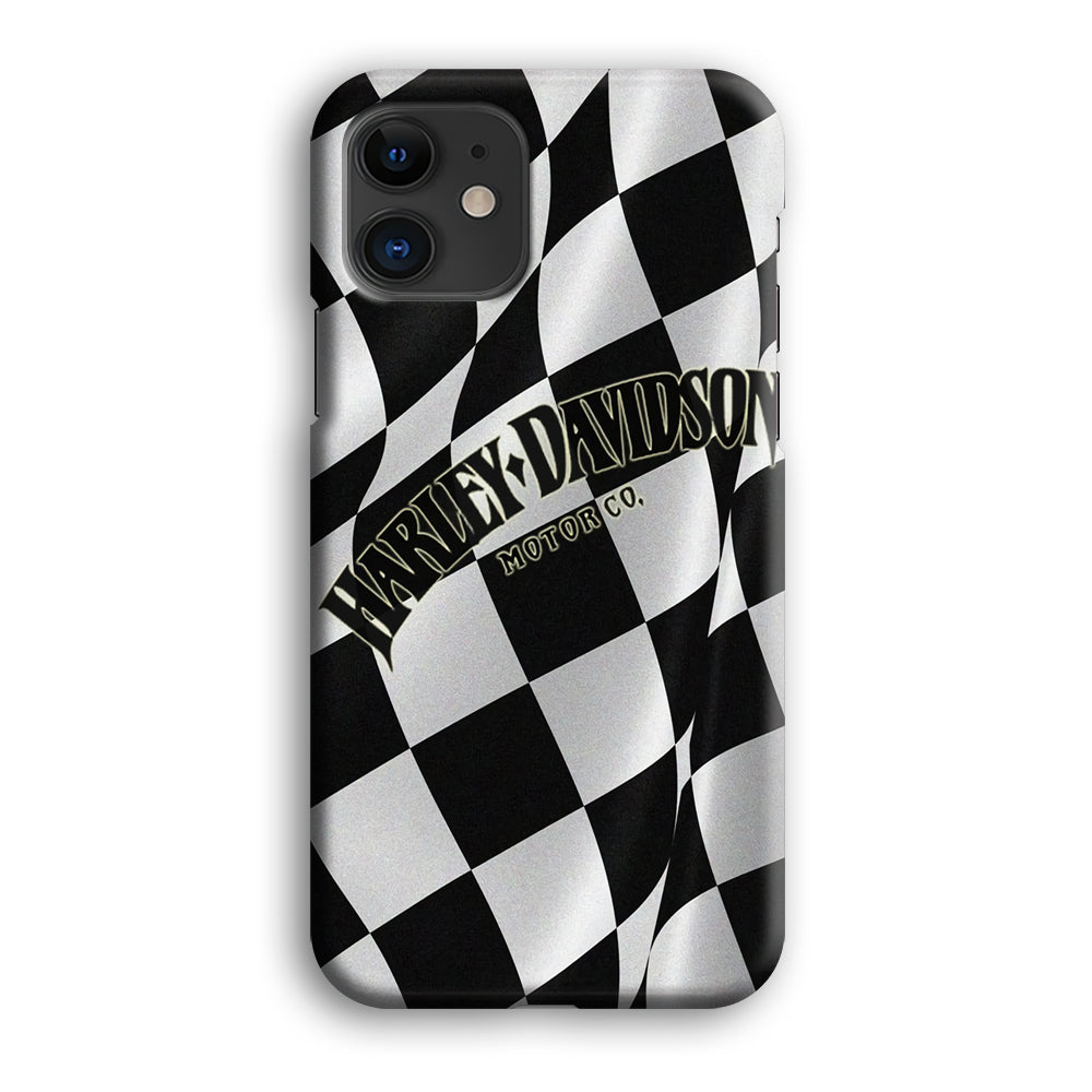 Harley Davidson Black White Flag iPhone 12 Mini Case