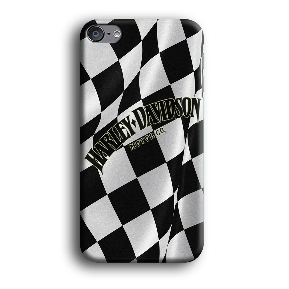 Harley Davidson Black White Flag iPod Touch 6 Case