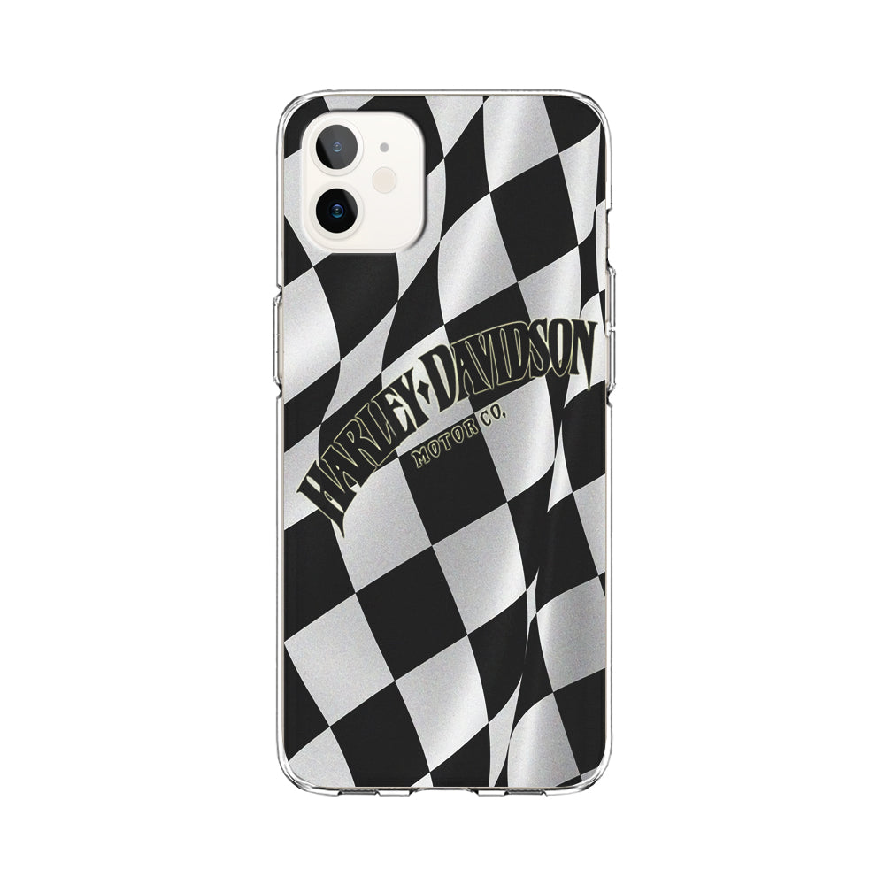 Harley Davidson Black White Flag iPhone 12 Mini Case