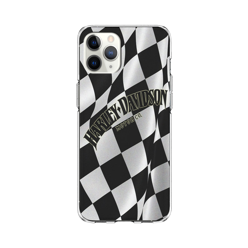 Harley Davidson Black White Flag iPhone 11 Pro Max Case