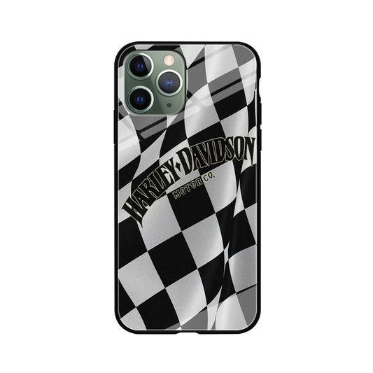 Harley Davidson Black White Flag iPhone 11 Pro Max Case