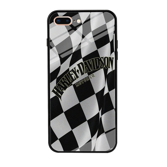 Harley Davidson Black White Flag iPhone 7 Plus Case