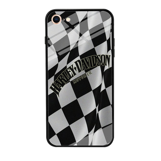 Harley Davidson Black White Flag iPhone SE 2020 Case