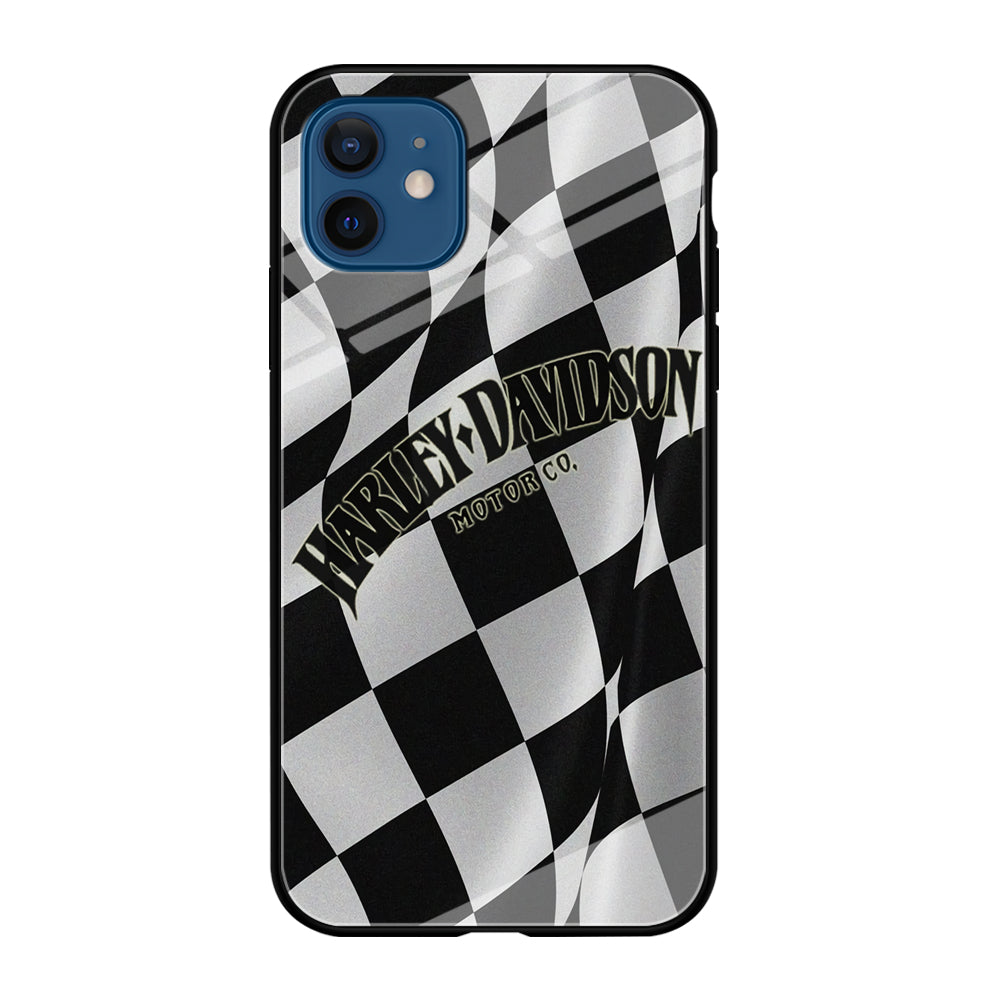 Harley Davidson Black White Flag iPhone 12 Mini Case