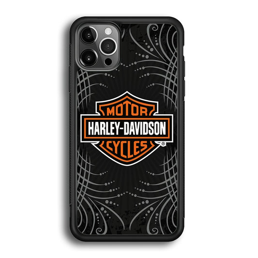 Harley Davidson Grey Motif iPhone 12 Pro Max Case