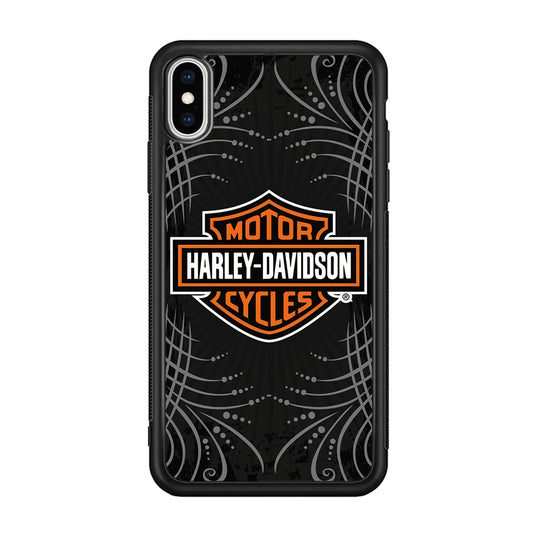 Harley Davidson Grey Motif iPhone Xs Case