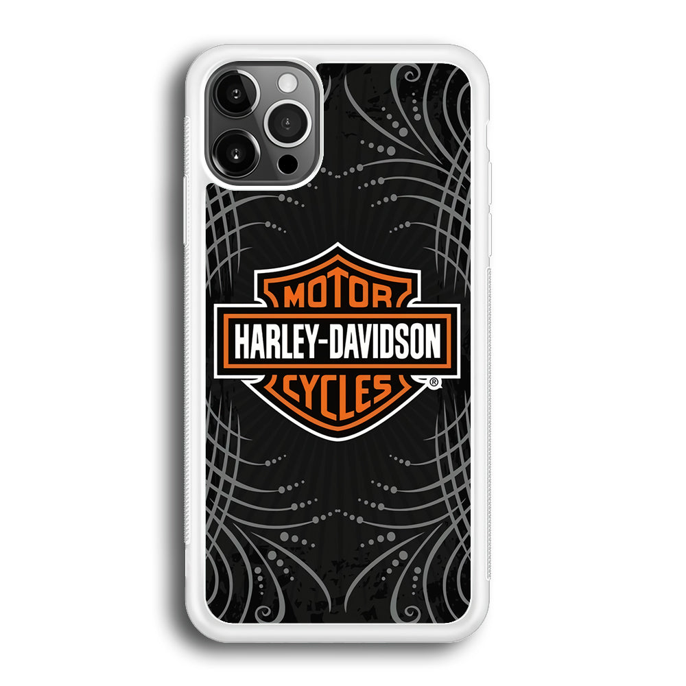 Harley Davidson Grey Motif iPhone 12 Pro Max Case