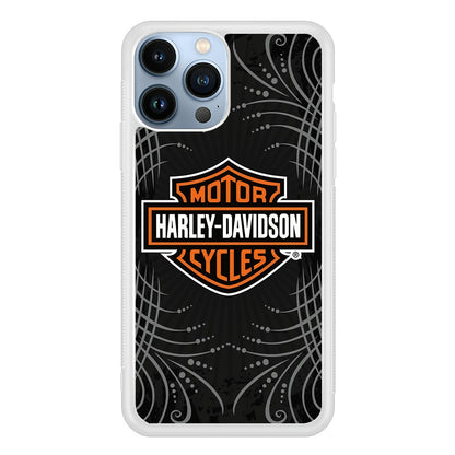 Harley Davidson Grey Motif iPhone 15 Pro Max Case