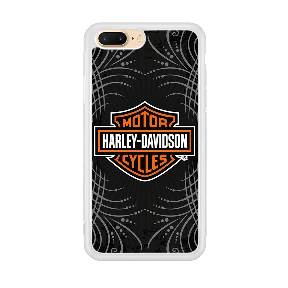 Harley Davidson Grey Motif iPhone 8 Plus Case