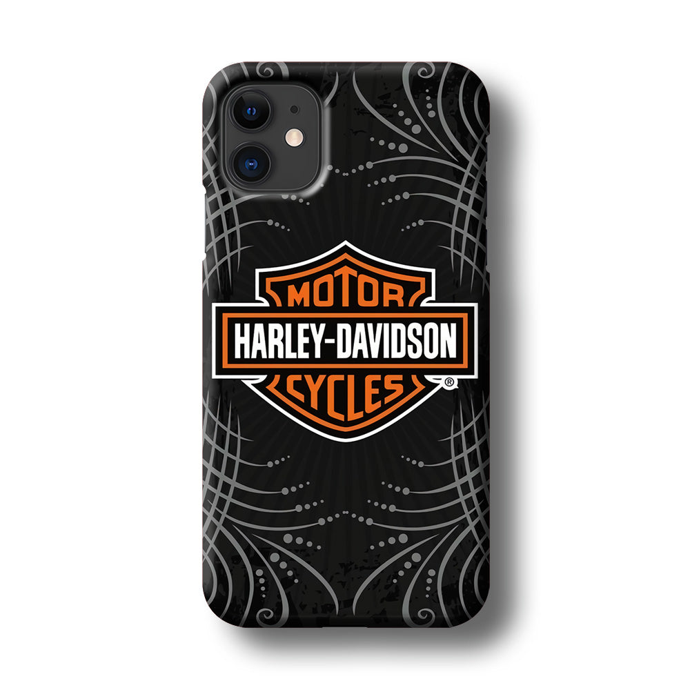 Harley Davidson Grey Motif iPhone 11 Case