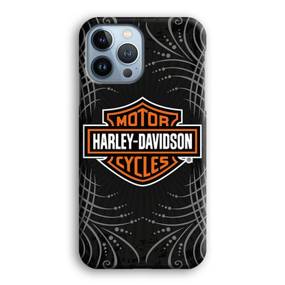 Harley Davidson Grey Motif iPhone 14 Pro Case