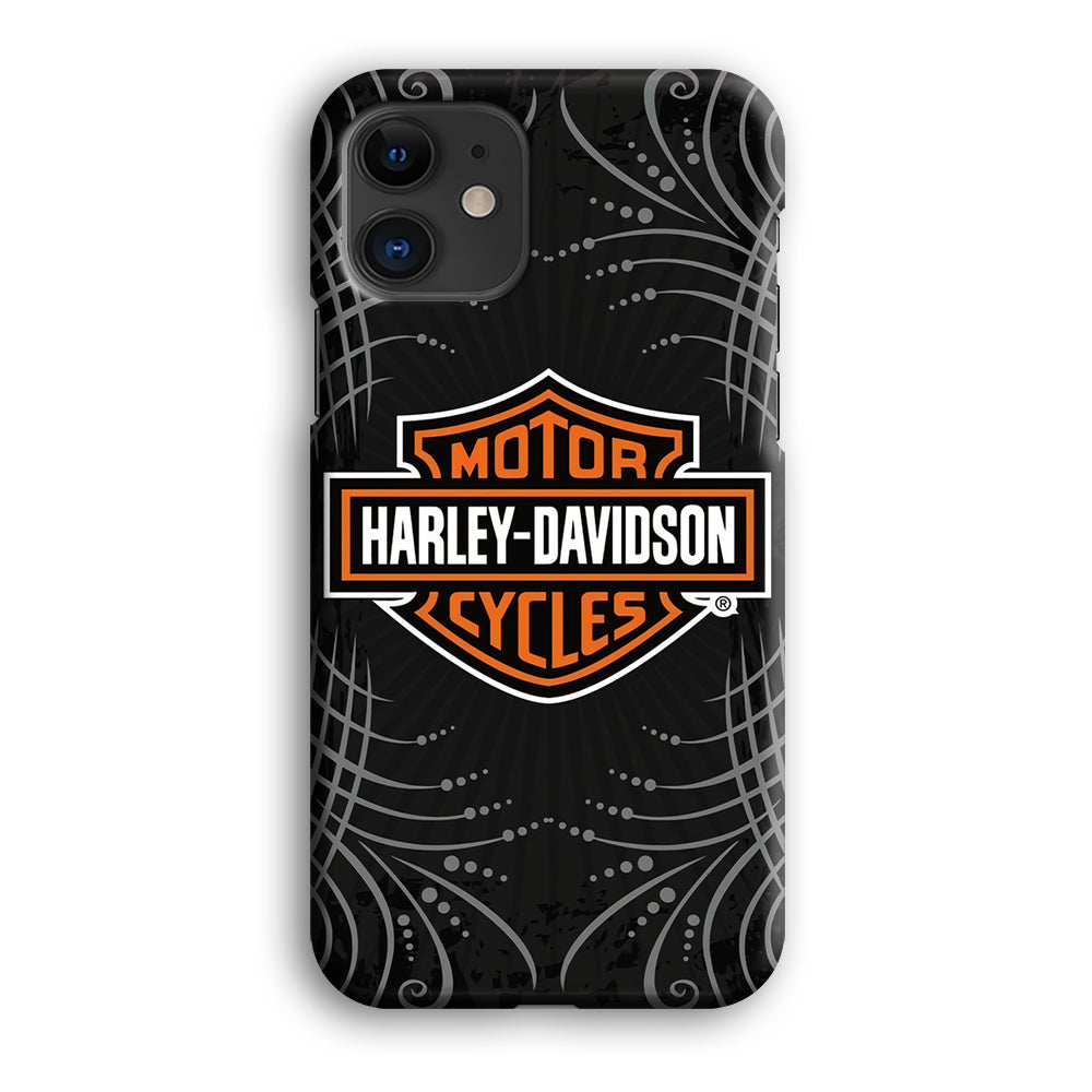 Harley Davidson Grey Motif iPhone 12 Mini Case