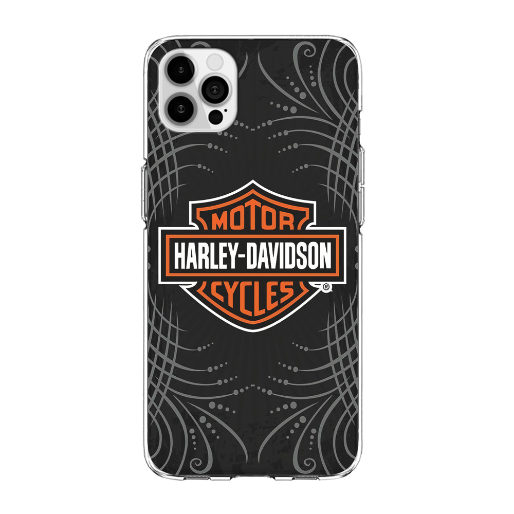 Harley Davidson Grey Motif iPhone 14 Pro Max Case