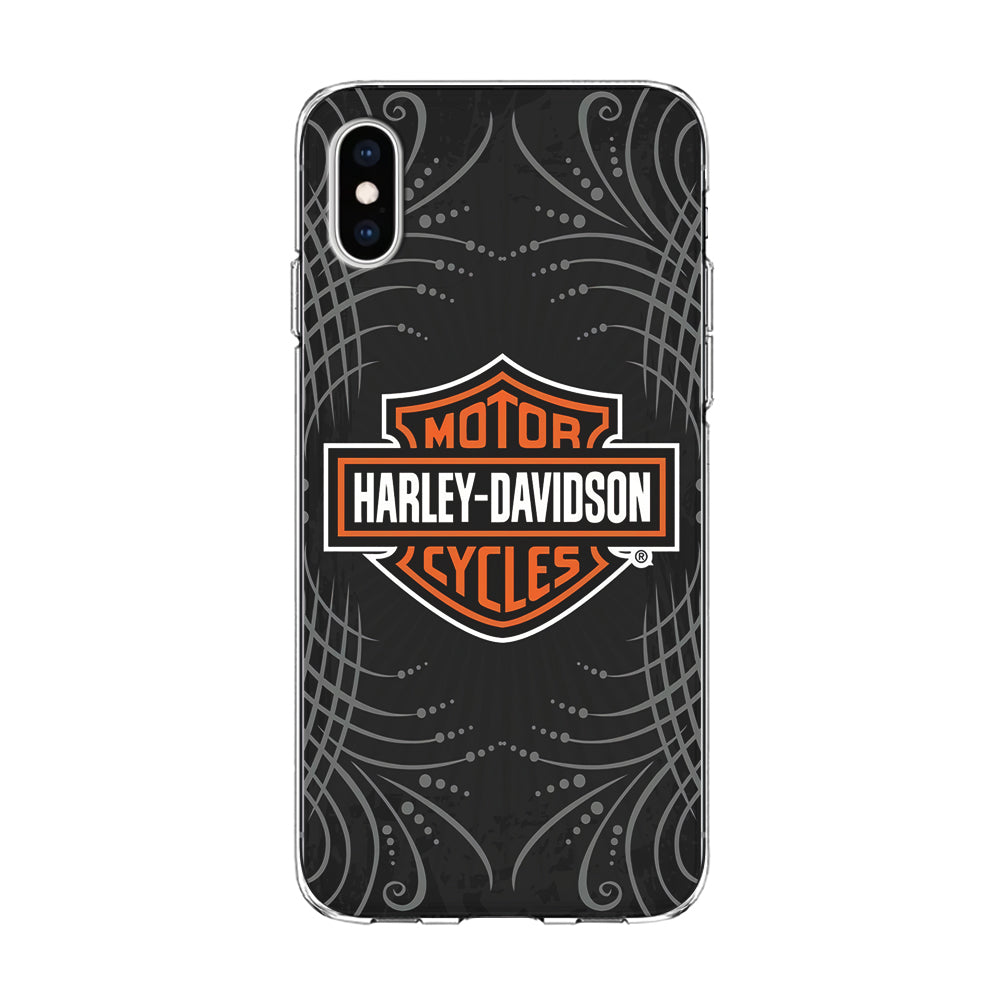 Harley Davidson Grey Motif iPhone Xs Case