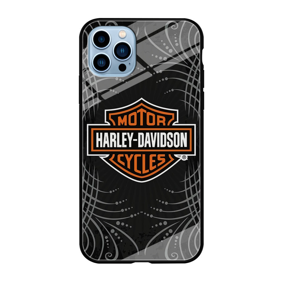 Harley Davidson Grey Motif iPhone 12 Pro Max Case