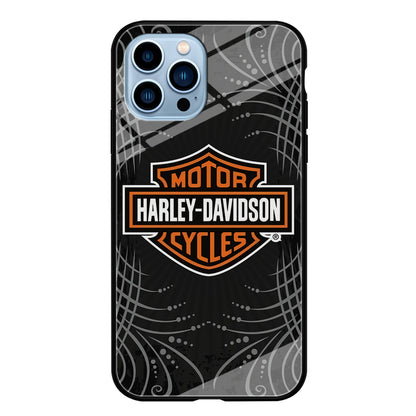 Harley Davidson Grey Motif iPhone 14 Pro Case