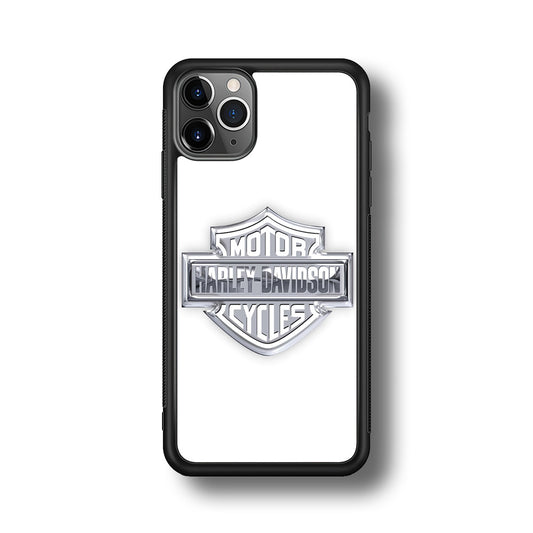 Harley Davidson Logo Silver iPhone 11 Pro Max Case