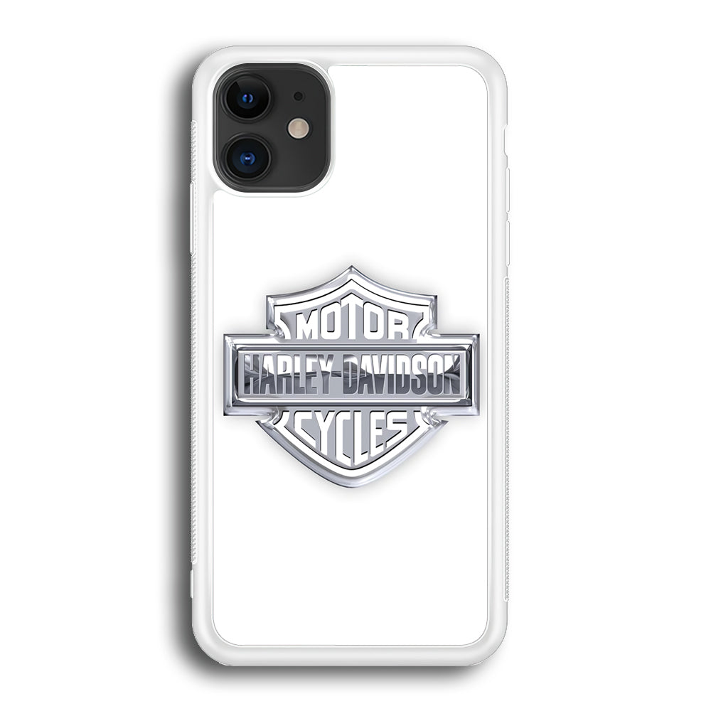 Harley Davidson Logo Silver iPhone 12 Mini Case