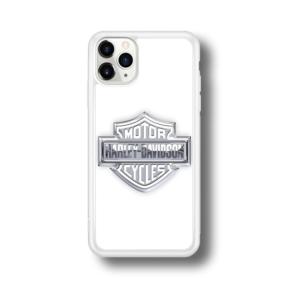 Harley Davidson Logo Silver iPhone 11 Pro Case