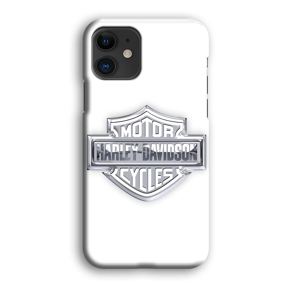 Harley Davidson Logo Silver iPhone 12 Mini Case