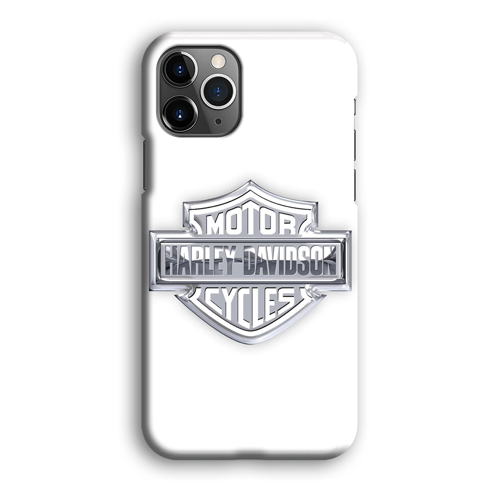Harley Davidson Logo Silver iPhone 12 Pro Max Case