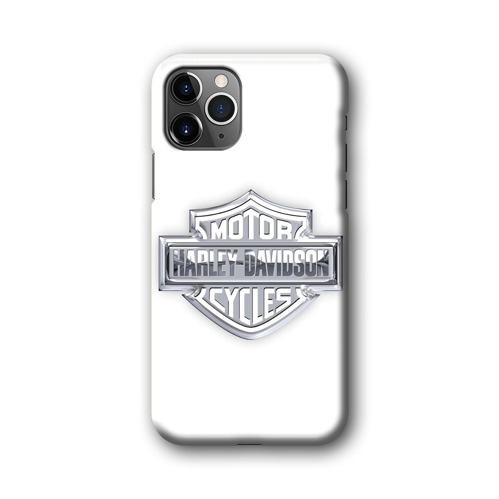 Harley Davidson Logo Silver iPhone 11 Pro Max Case