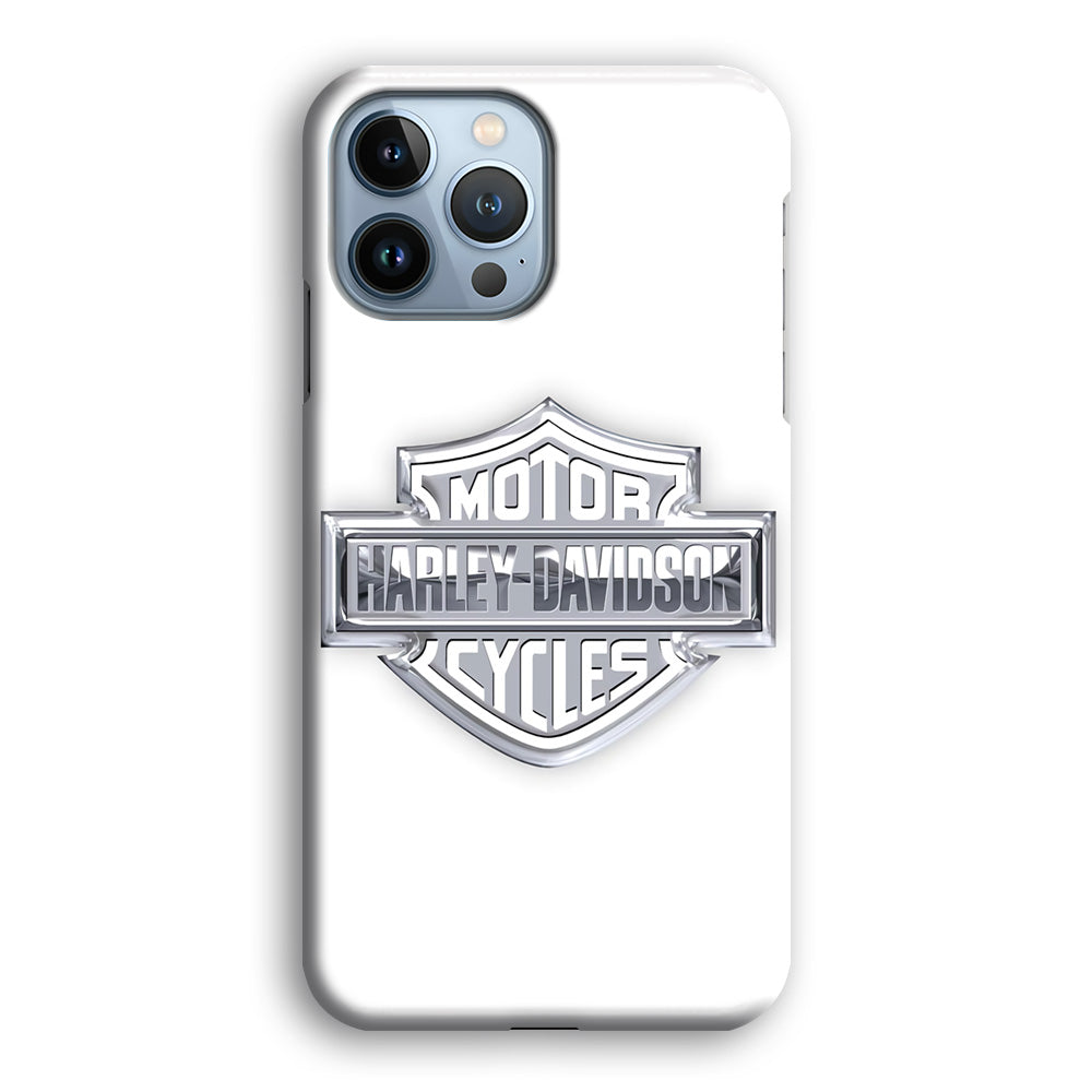 Harley Davidson Logo Silver iPhone 13 Pro Max Case