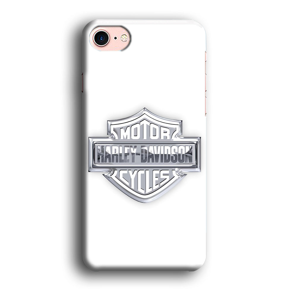 Harley Davidson Logo Silver iPhone SE 2020 Case